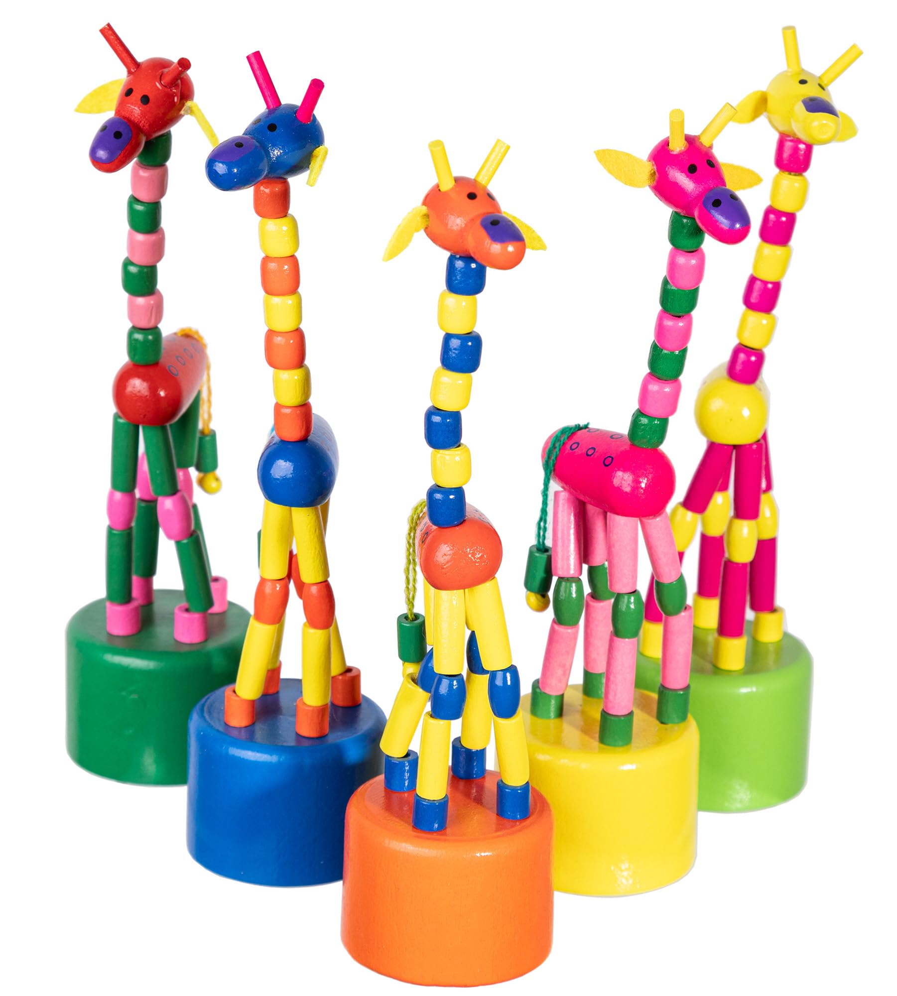 Amazon.com: Finger Puppets, Wooden Cute Colorful Cartoon Puppets